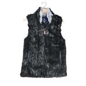Simply Southern Womens S Faux Fur Sherpa Sleeveless Vest